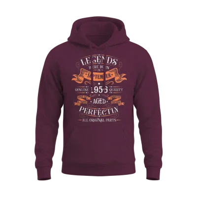 1956 Year Birthday Since September 1956 Unisex Hoodie - Maroon