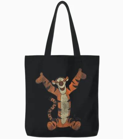 Winnie the Pooh Tigger Classic Tote Bags - Black