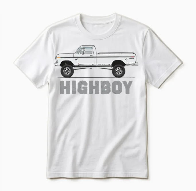 Highboy Pure White Unisex T-Shirt in White