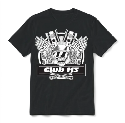 Club 113 Logo Unisex T-Shirt - Black