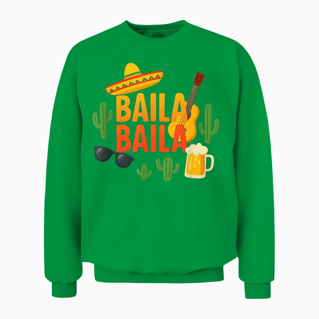 Baila Baila Krause Liad Für D Wiesn Oimara Wackelkontakt Unisex Sweatshirt in Irish Green