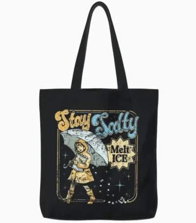 Stay Melt Ice Salty Political Retro Tote Bags - Black