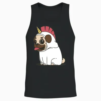 Dog Unisex Tank Top - Black