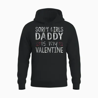 Valentines Day, Valentine Retro Unisex Hoodie - Black