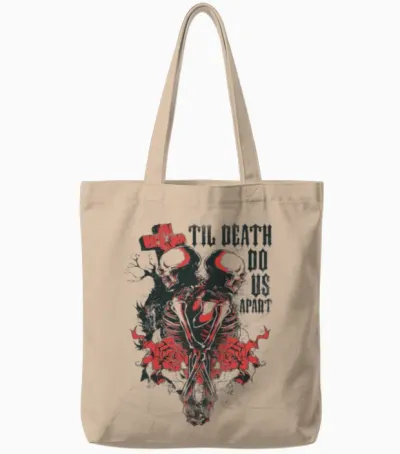 Till Death Do Us Apart Tote Bags - Natural
