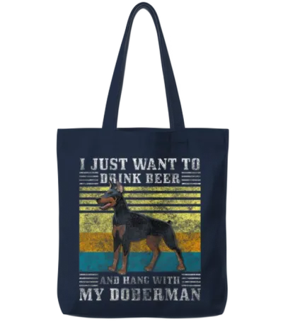 Dog Protection Service Pedigree Dog Tote Bags - Navy