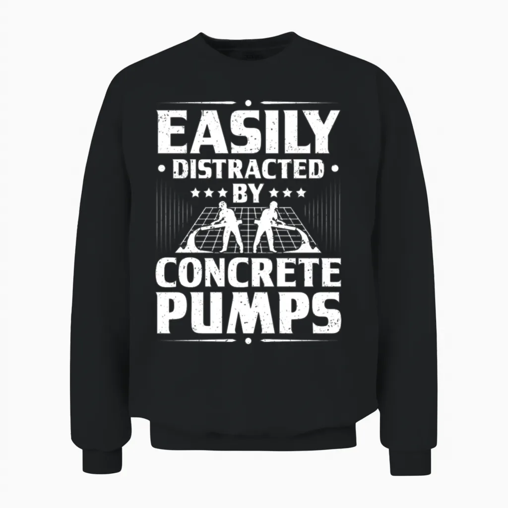 Concrete Worker Concreter Concrete Builder Unisex Sweatshirt in Black