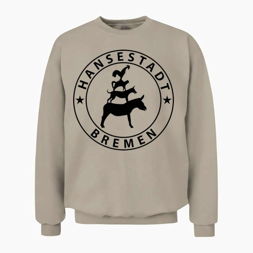 Bremen Unisex Sweatshirt in Sand