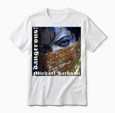 Michael Jackson 068 Back Printed Unisex T-Shirt - White