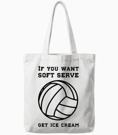 If You Want Soft Serve Get Ice Cream Tote Bags - White