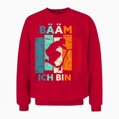 Bääm! Ich Bin 7 Geburtstag Sieben Jahre Junge Mädchen 7. Unisex Sweatshirt - Red
