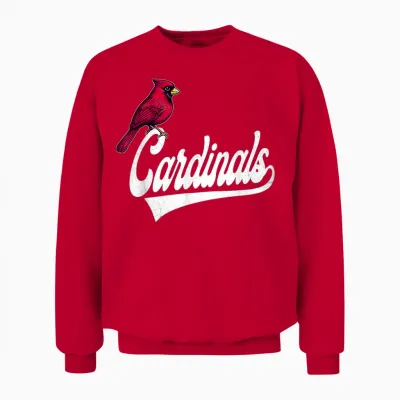 Retro Cardinals Proud Name Family Men Women Kids Gifts Ideas Unisex Sweatshirt - Red