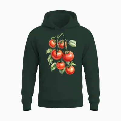 Tomato Vibes Unisex Hoodie - Forest