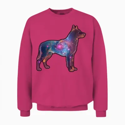 Cosmic Dog Unisex Sweatshirt - Heliconia