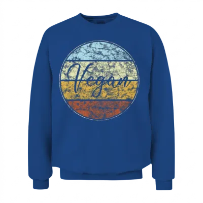 Vegan Retro Unisex Sweatshirt - Royal