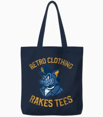 Retro Tote Bags - Navy