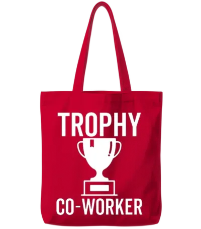 Trophy Co-Worker Tote Bags - Red