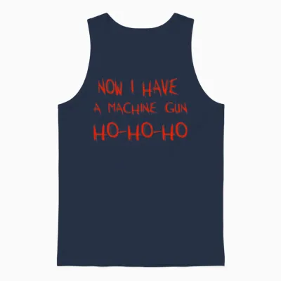 Die Hard Machine Gun Unisex Tank Top - Navy