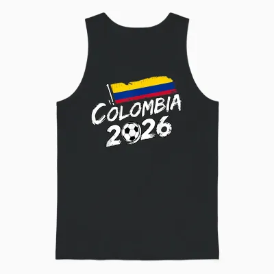 Kolumbien Fußball Fußball Game Player Fan Kolumbianische Flagge Unisex Tank Top - Black