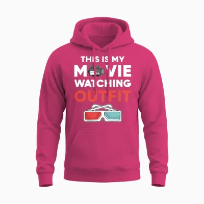 Movie Lover This Is My Movie Watching Outfit Unisex Hoodie - Heliconia
