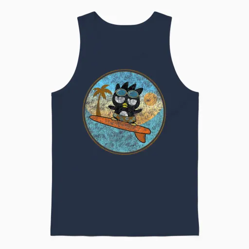 Badtz-Maru Surfing Unisex Tank Top - Navy