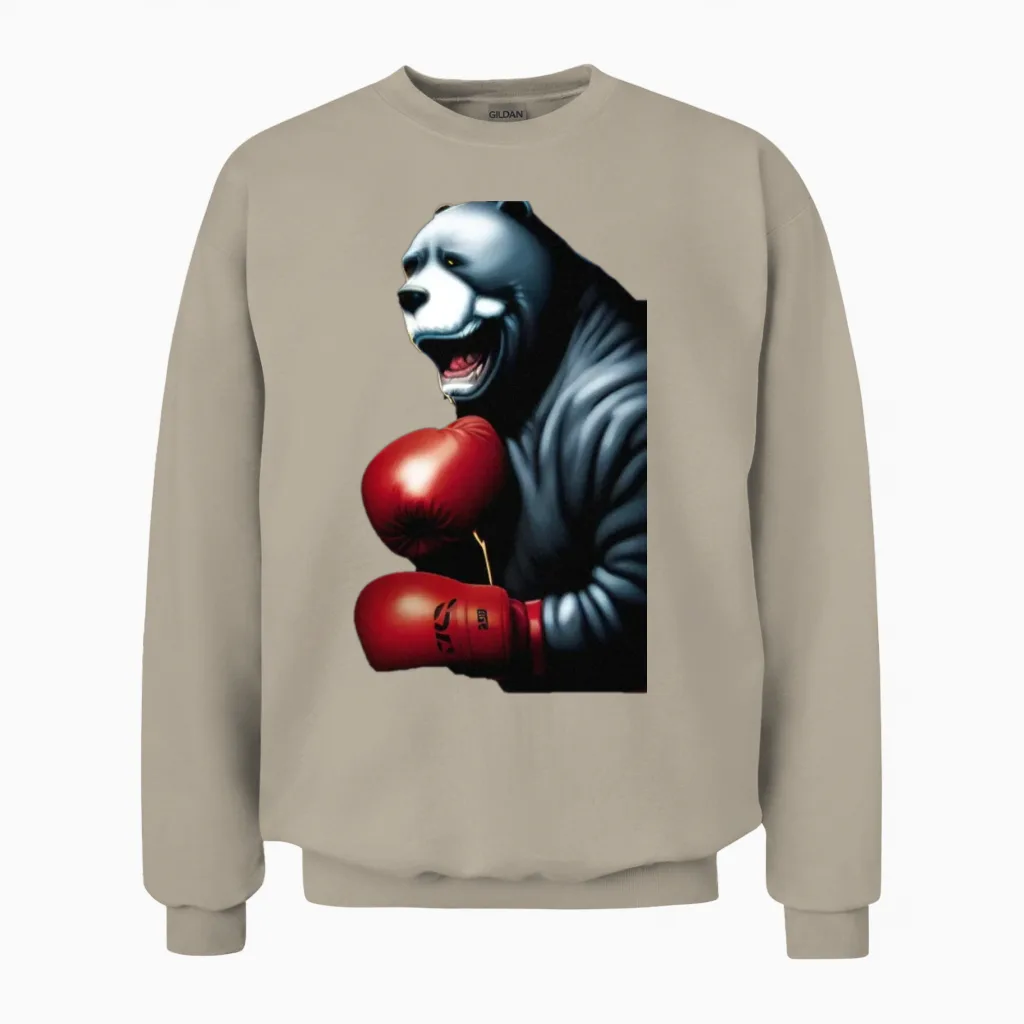 The Ice-Bear Boxer No. 1 - Wildlife Unisex Sweatshirt in Sand