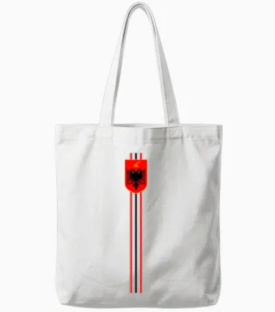 Albania Davil Dignal Albania Vintage Albaner Kosovo Tote Bags - White