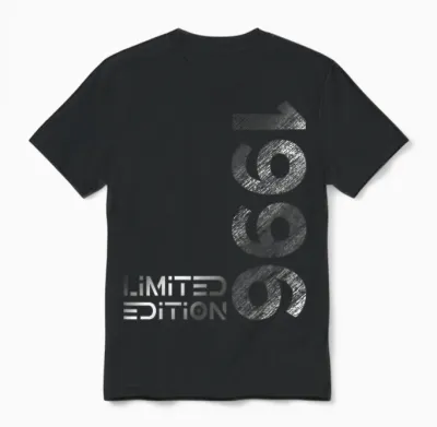 Limited Edition Jahrgang 1996 Mann Frau 30. Geburtstag Unisex T-Shirt - Black