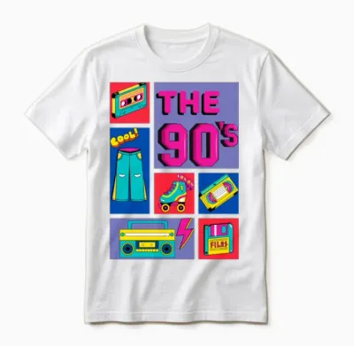 The 90's Retro Unisex T-Shirt - White