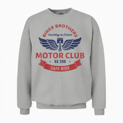 Biker Brother, Tremblay, Motorcycle, Club Unisex Sweatshirt - Ash