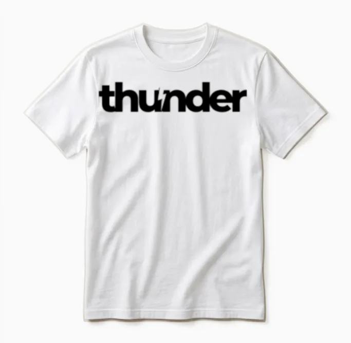 Thunder Unisex T-Shirt in White