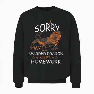 Bearded Dragon Unisex Sweatshirt - Black