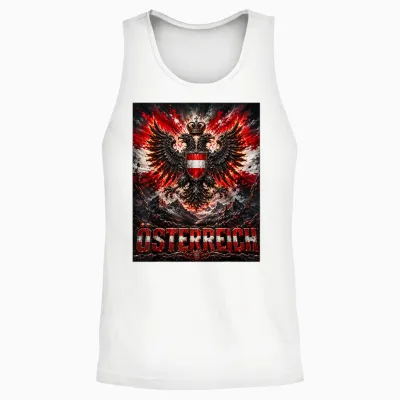 österreich T Shirt österreichische Adler Wappen Austria Unisex Tank Top - White