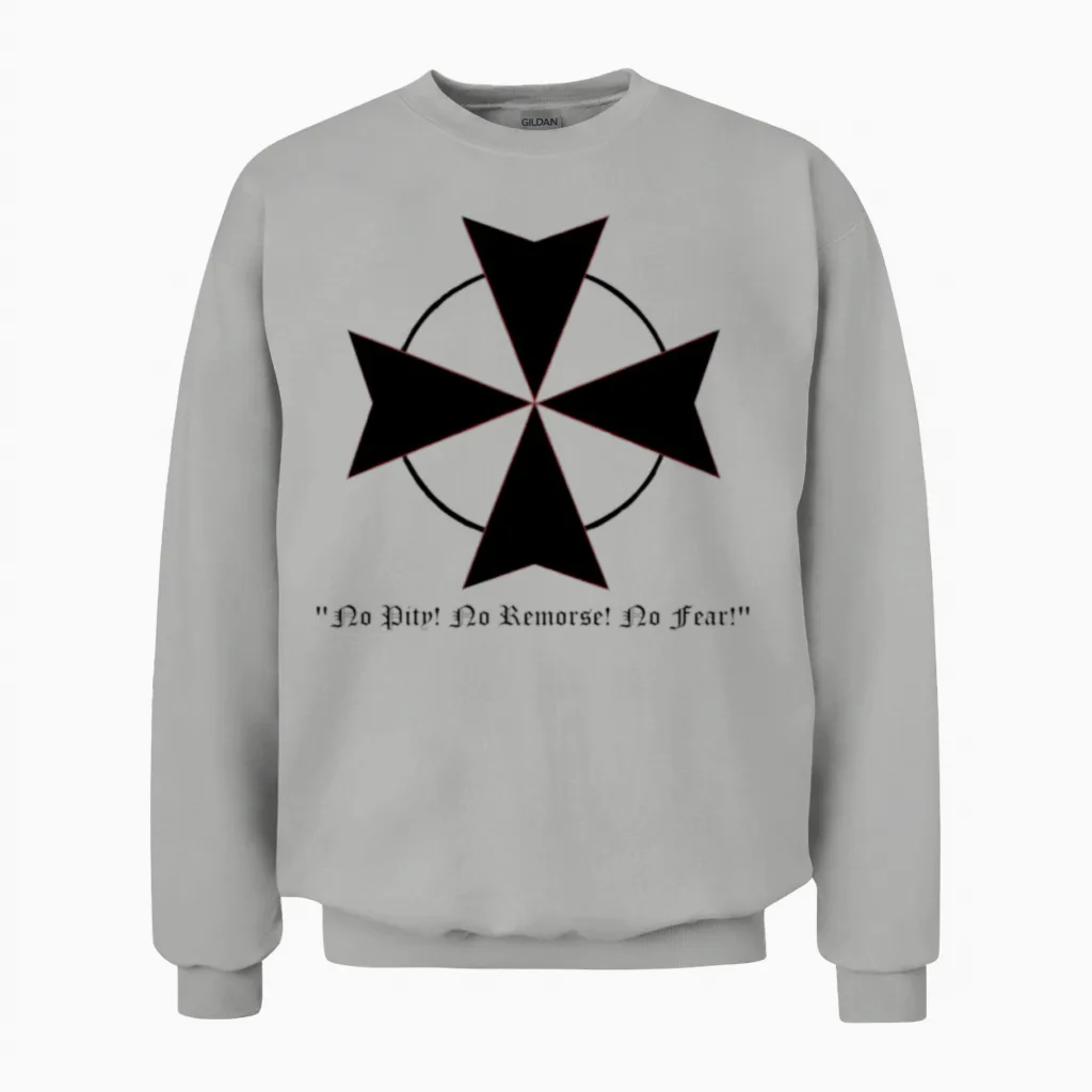 Black Templar Unisex Sweatshirt in Ash
