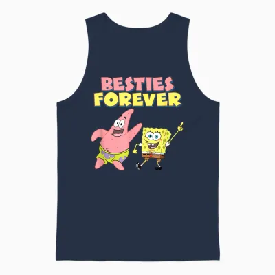 Best Friends Forever Unisex Tank Top - Navy