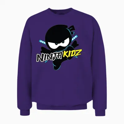 Ninja Kidz Unisex Sweatshirt - Purple