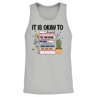 It's Ok to Make Mistakes Not Know Mental Health Unisex Tank Top - Ash – 2