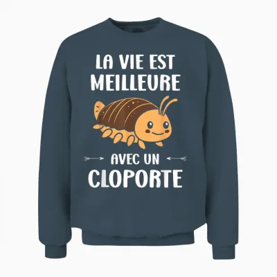 Humour Insect Life Is Better with a Woodlice Unisex Sweatshirt - Dark Heather