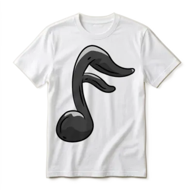 Music Note Unisex T-Shirt - White
