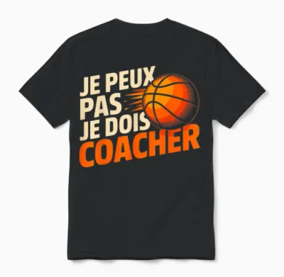 I Can't I Have to Coach Basket Coach Fans Unisex T-Shirt - Black