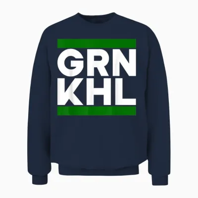 Green Kohl North Germany Kohlfahrt Norden Vegetarian T-Shirt, Black Unisex Sweatshirt - Navy