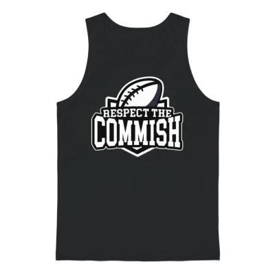 Respect the Commish Unisex Tank Top - Black