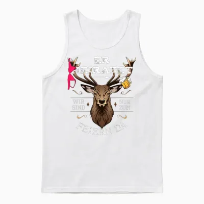 Jga T-Shirt Männer Junggesellenabschied Polterer Poltern Unisex Tank Top - White