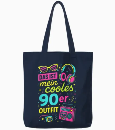 Das Ist Mein Cooles 90er Outfit - 90s 80s Tote Bags - Navy