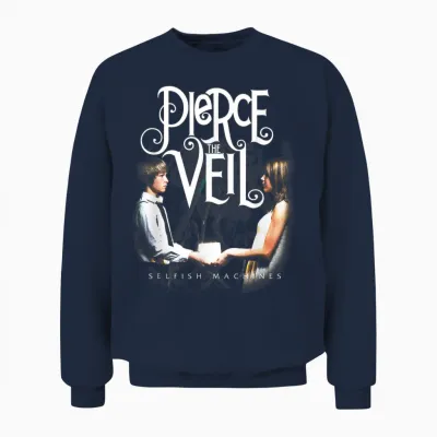 Official Machines Pierce the Veil Selfish Unisex Sweatshirt - Navy