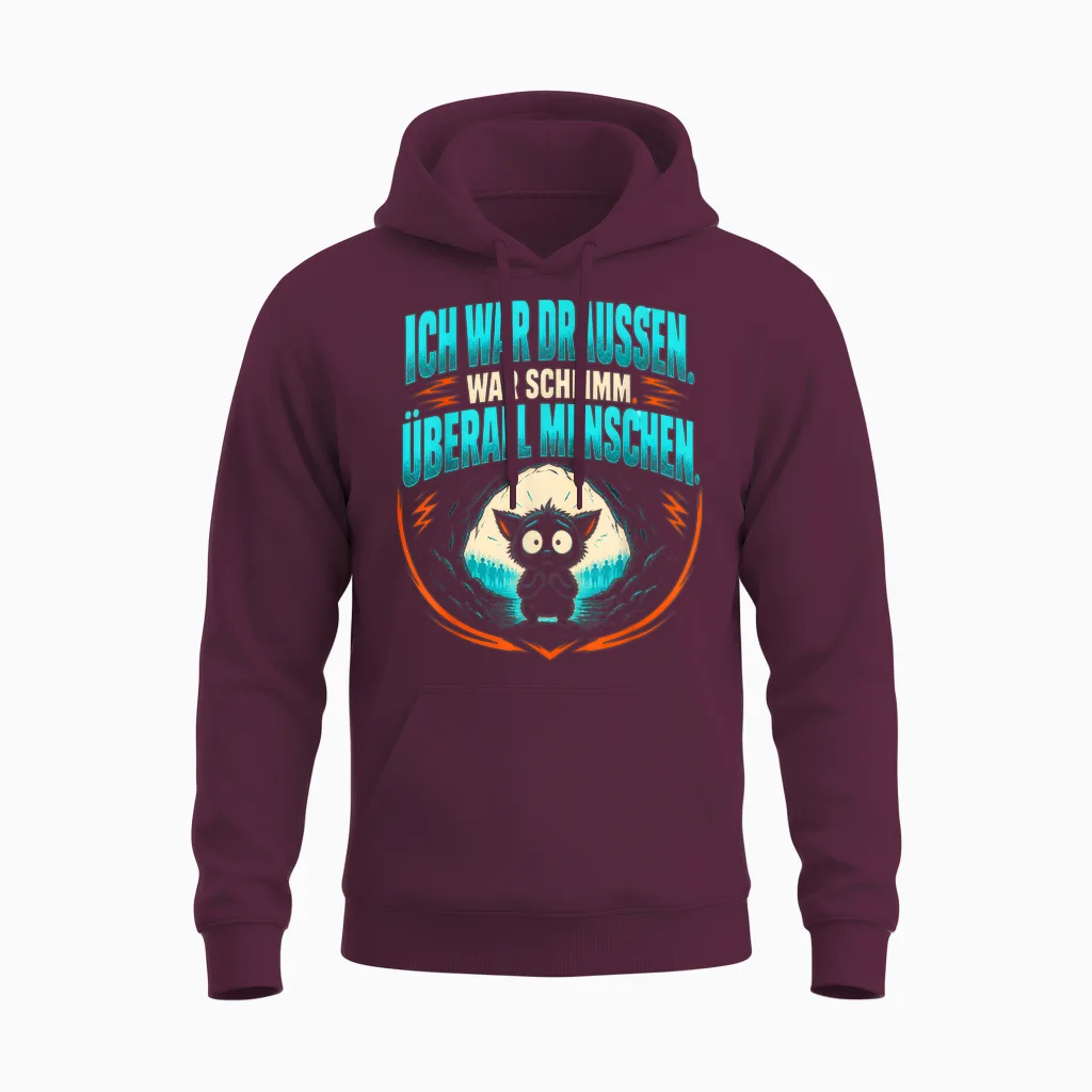 Sarkasmus Ironie Sarkastischer Spruch Humor Lustig Sarkasmus Unisex Hoodie in Maroon