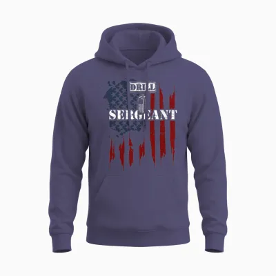 Drill Sergeant - Veteran Unisex Hoodie - Heather Sport Dark Navy