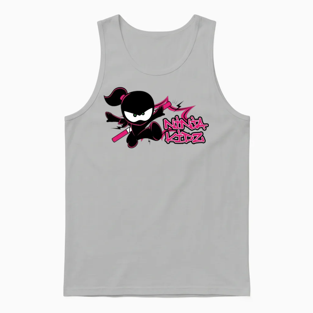 Ninja Kidz Unisex Tank Top in Ash