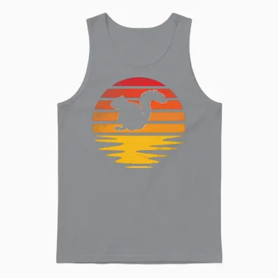 Squirrel Retro Unisex Tank Top - Sport Grey