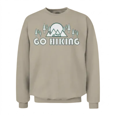 Take a Hike, Hiking Lover, Adventure, Nature. Unisex Sweatshirt - Sand